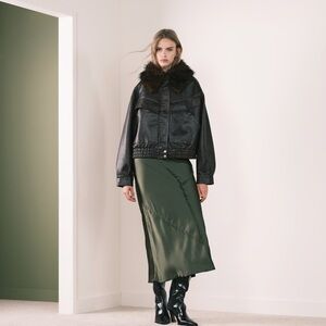 ASOS Asymmetrical Khaki Skirt